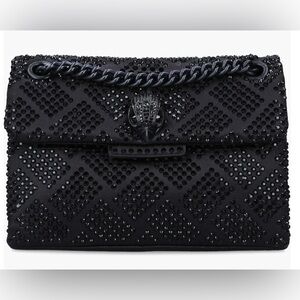 Kurt Geiger Black Studded Clutch